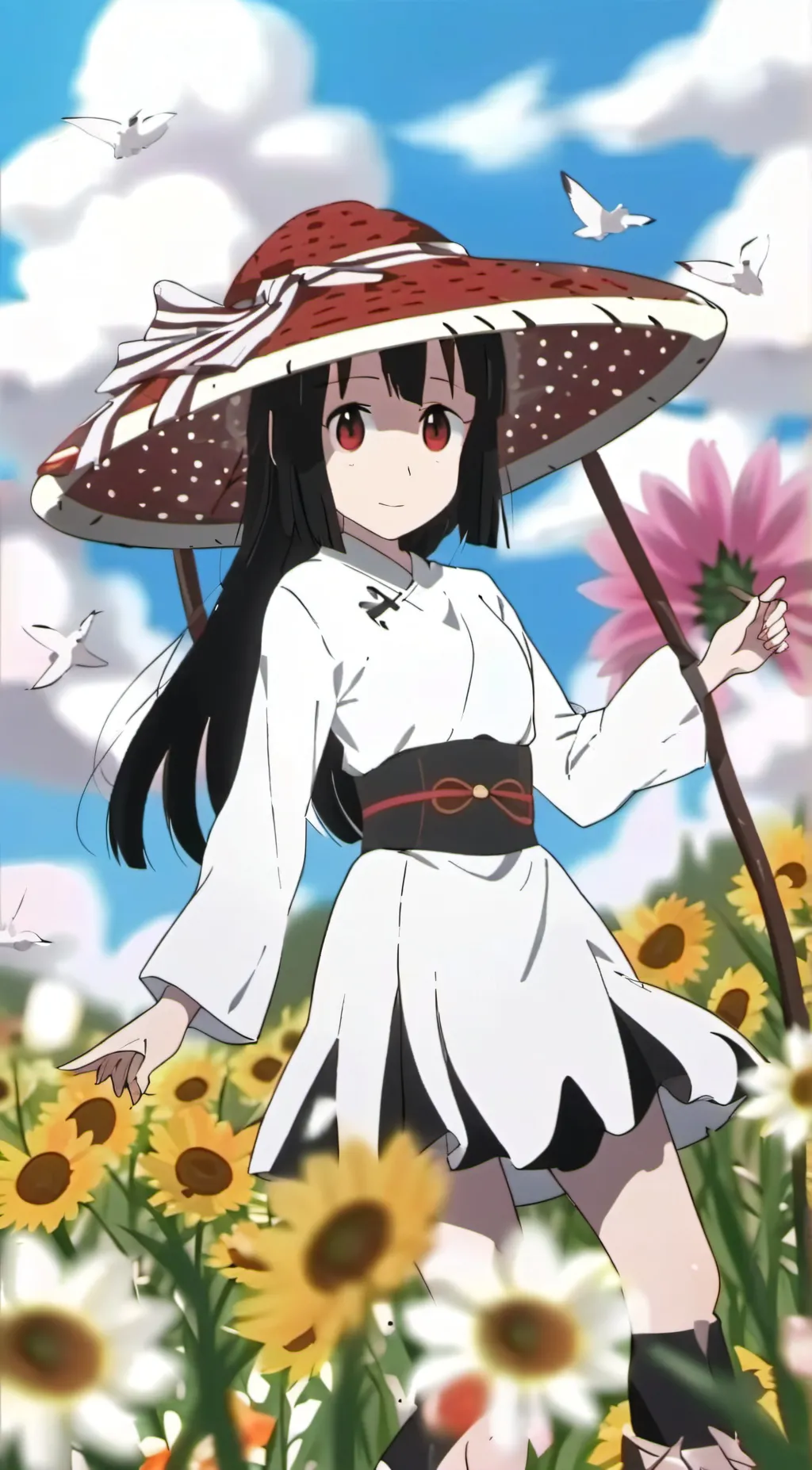 ai character: skeletongirl night background