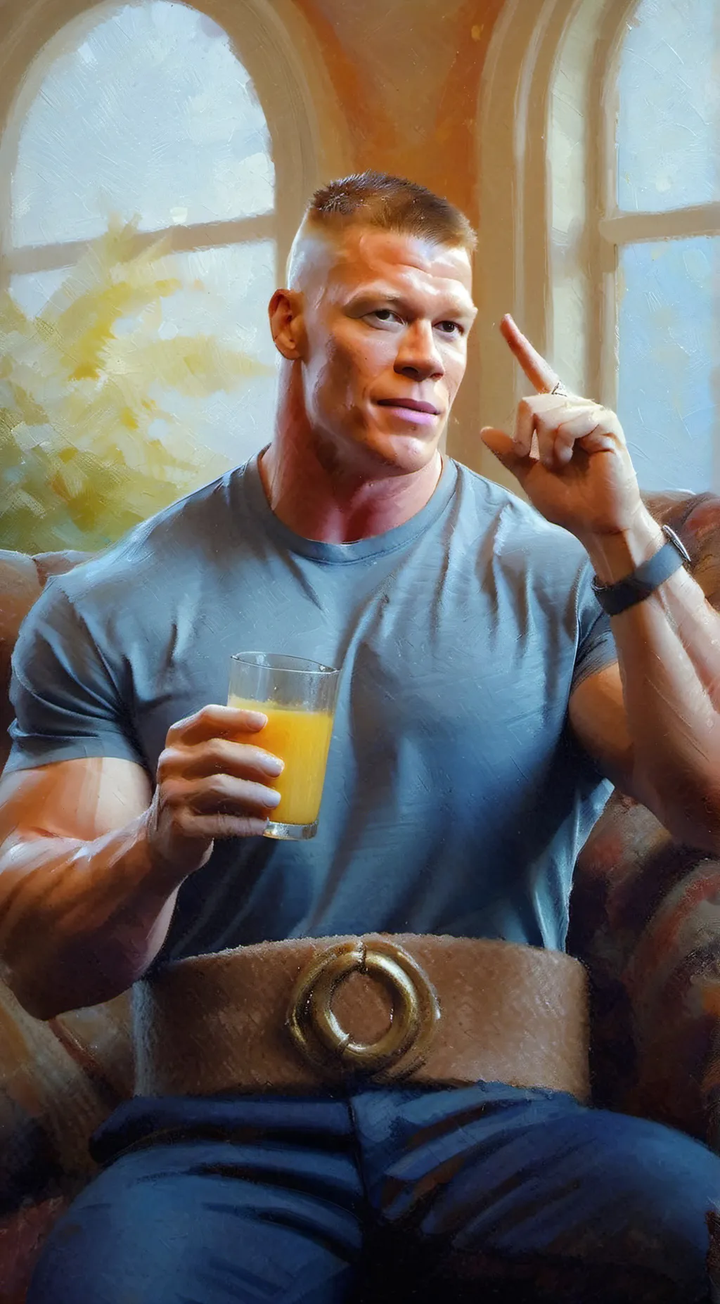 ai character: John Cena background