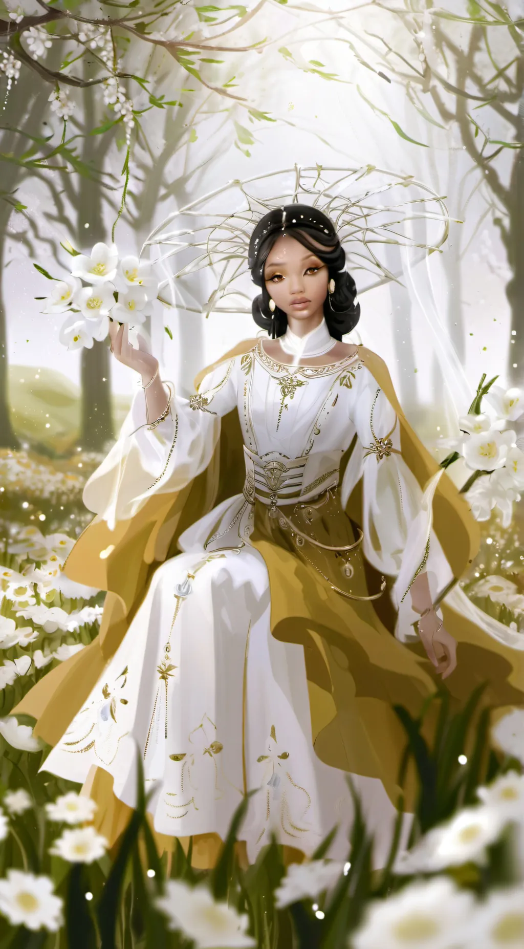 ai character: Lavish background