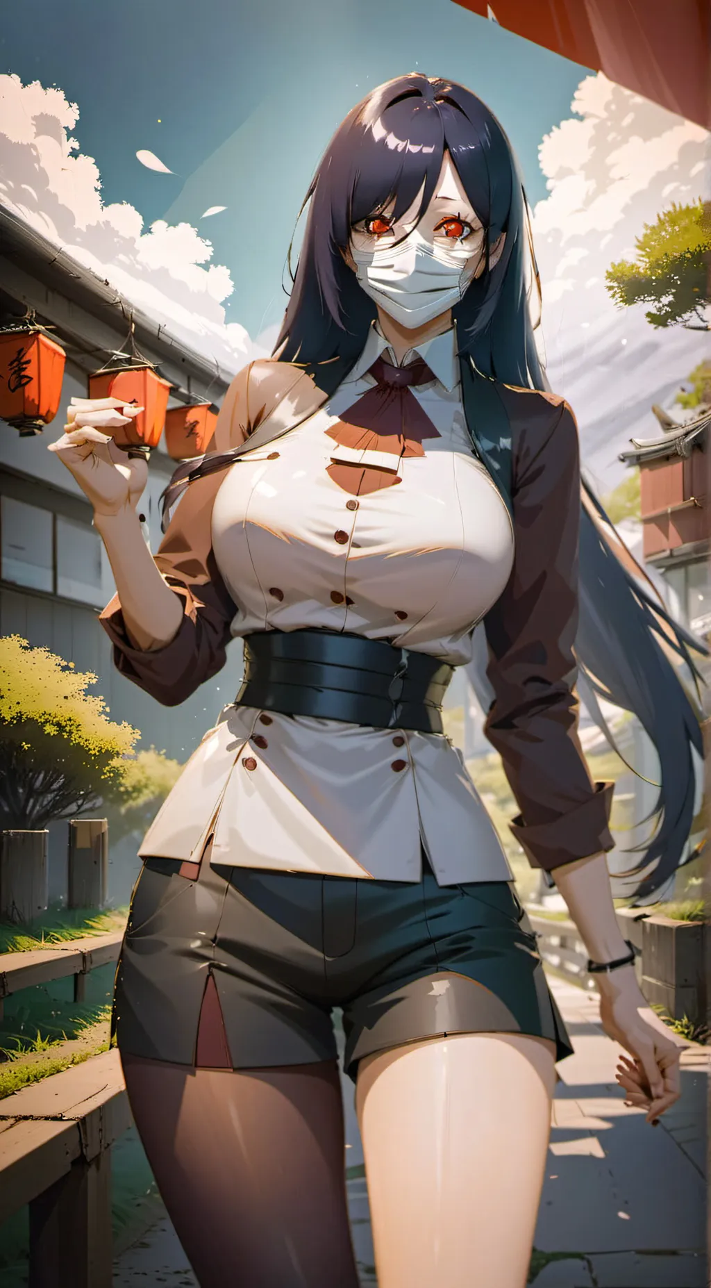 ai character: Kuchisake-Onna background