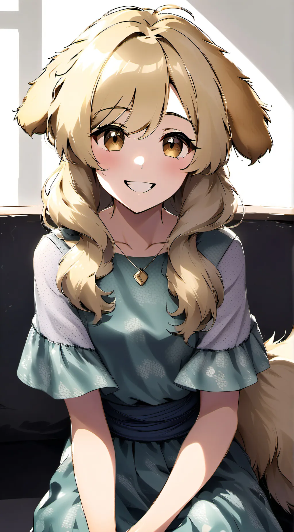 ai character: Goldie background