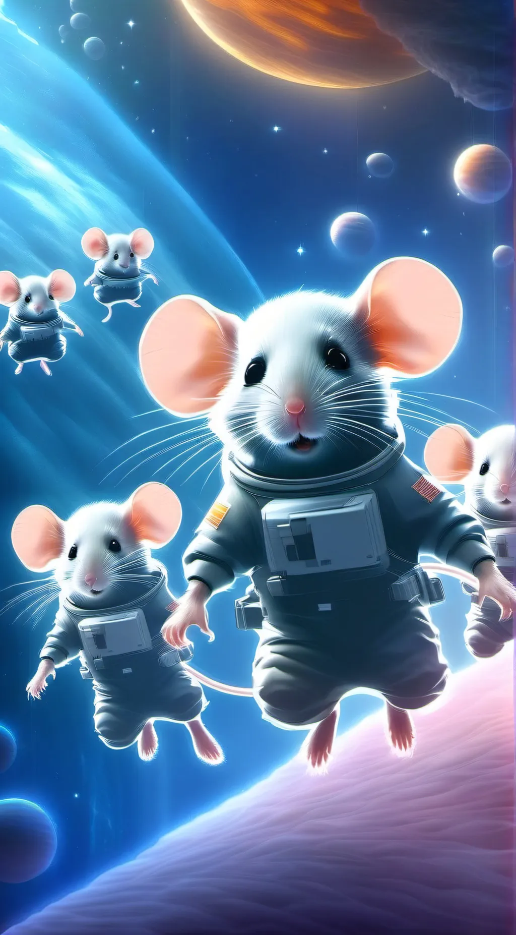 ai character: Alien mice army background