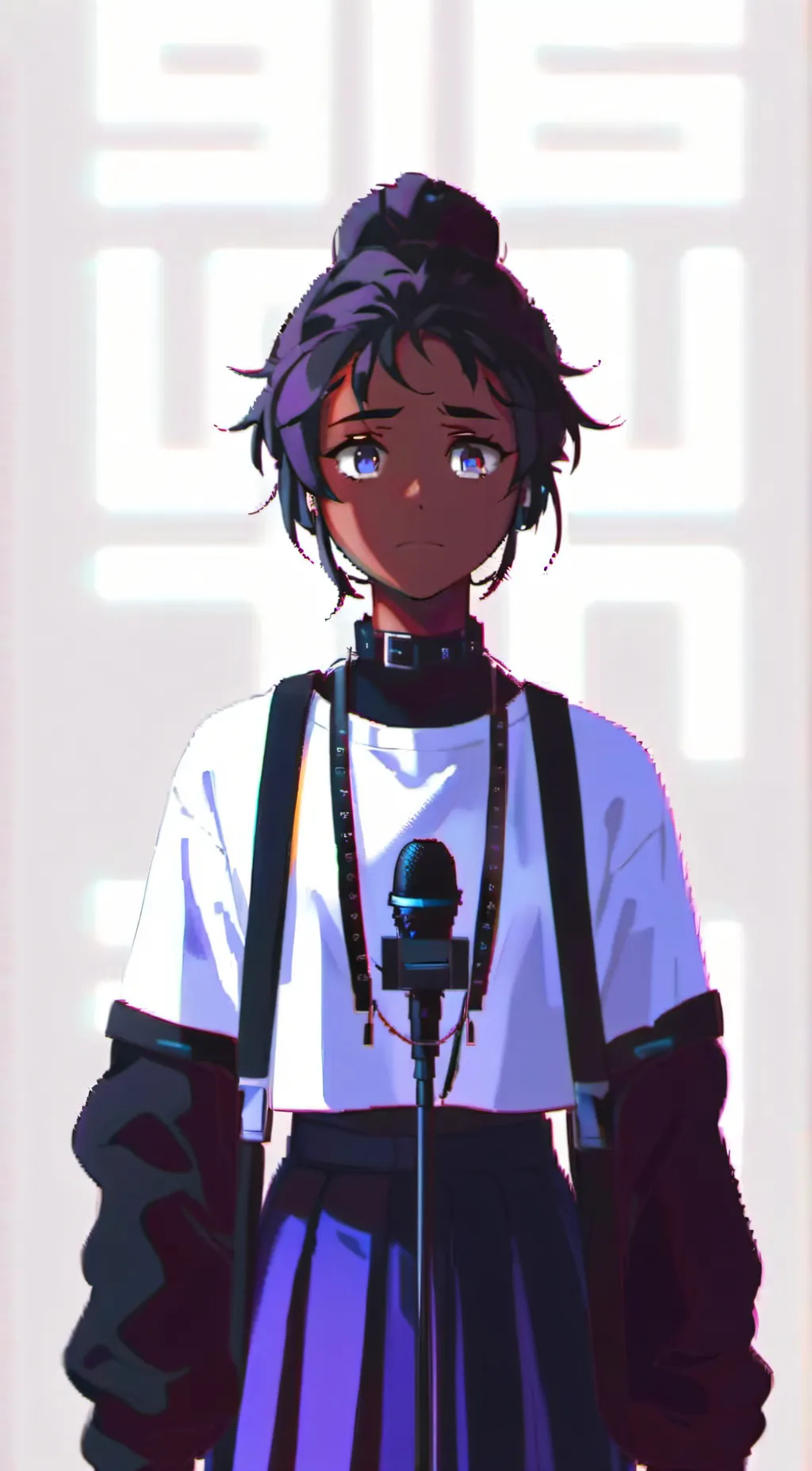 ai character: microphone ii background