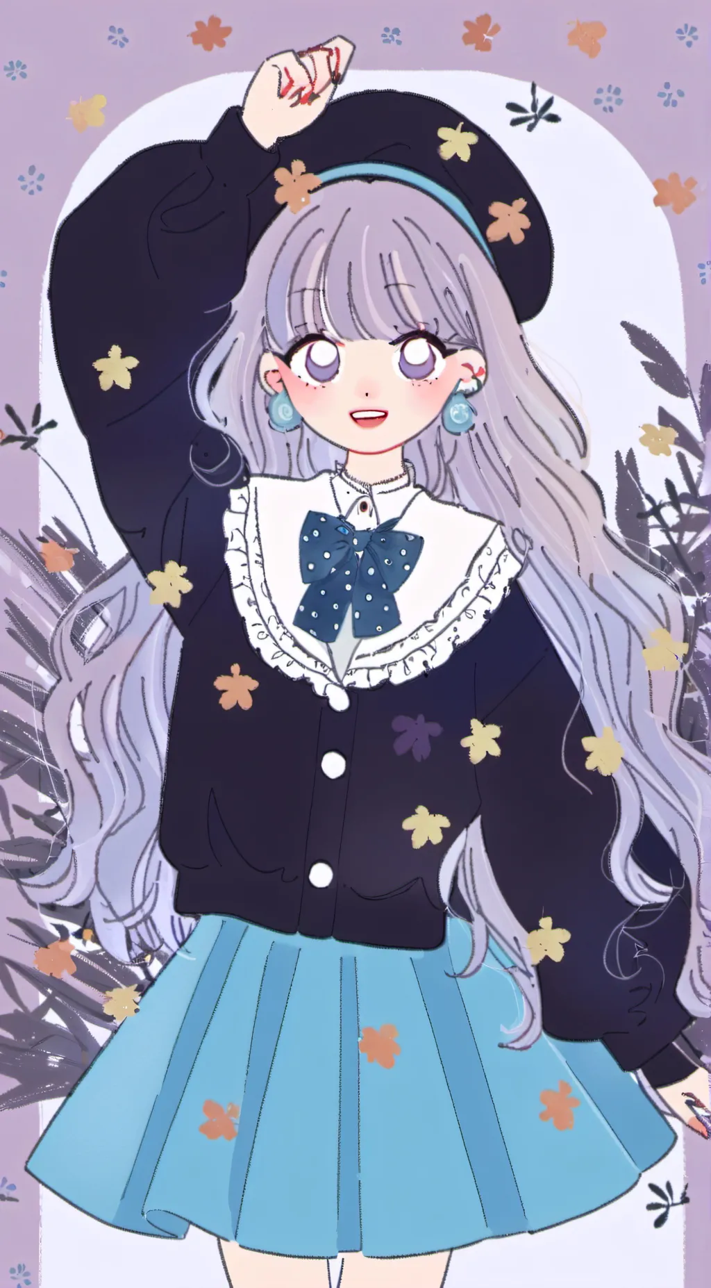 ai character: Sakura background