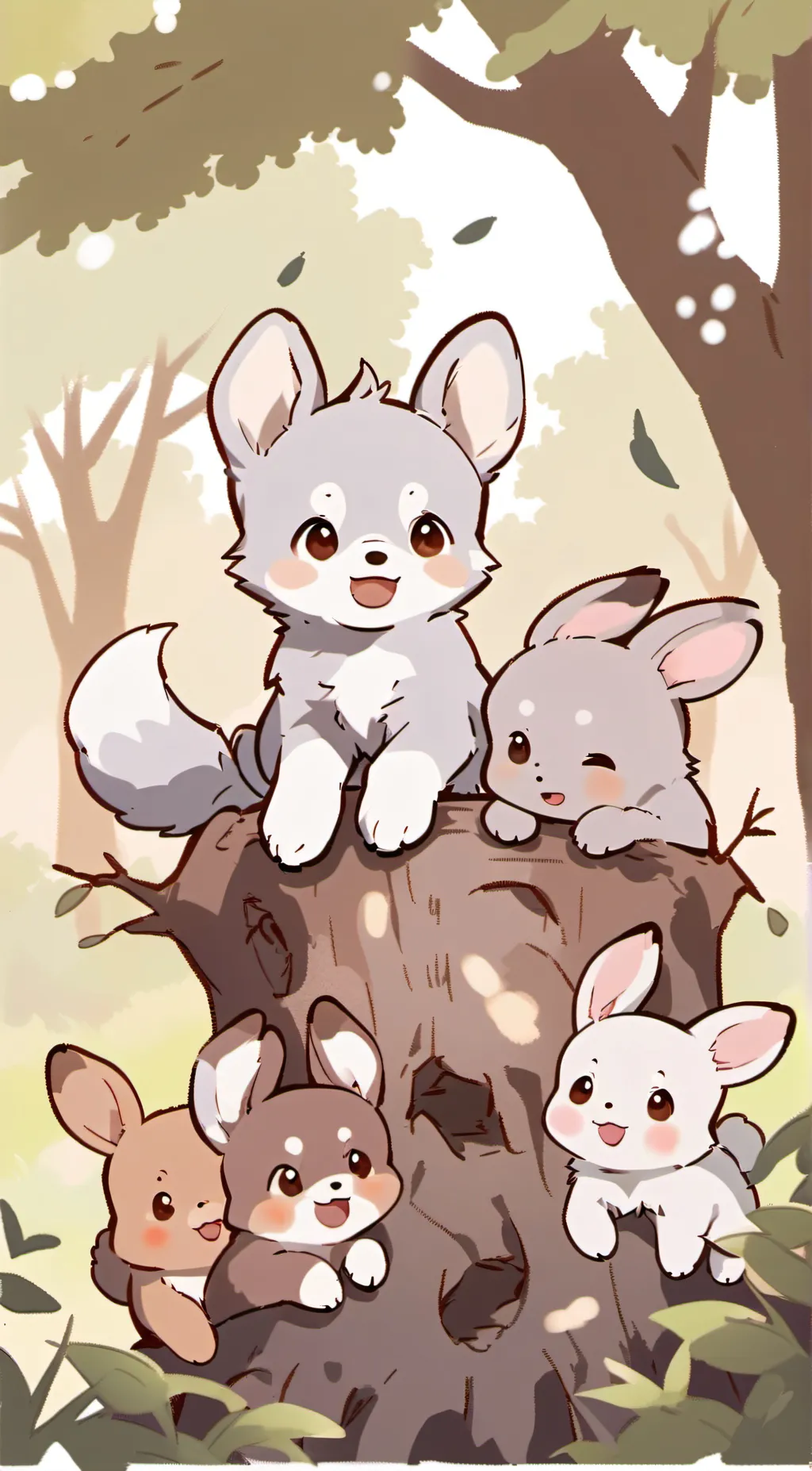 ai character: Happy easter :> background