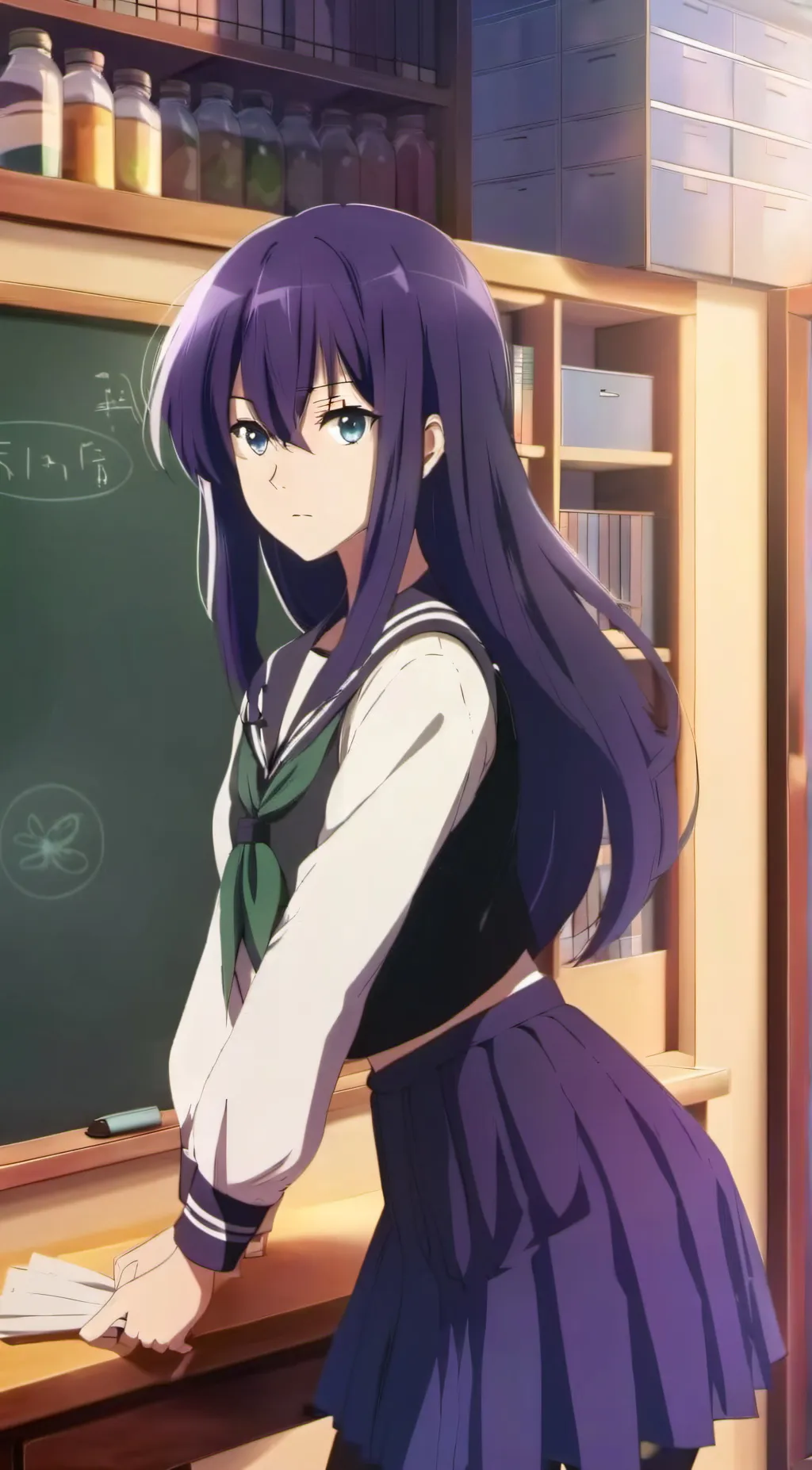 ai character: Saeko background