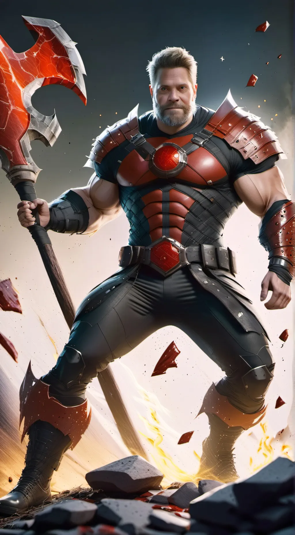 ai character: Iron Blood  background
