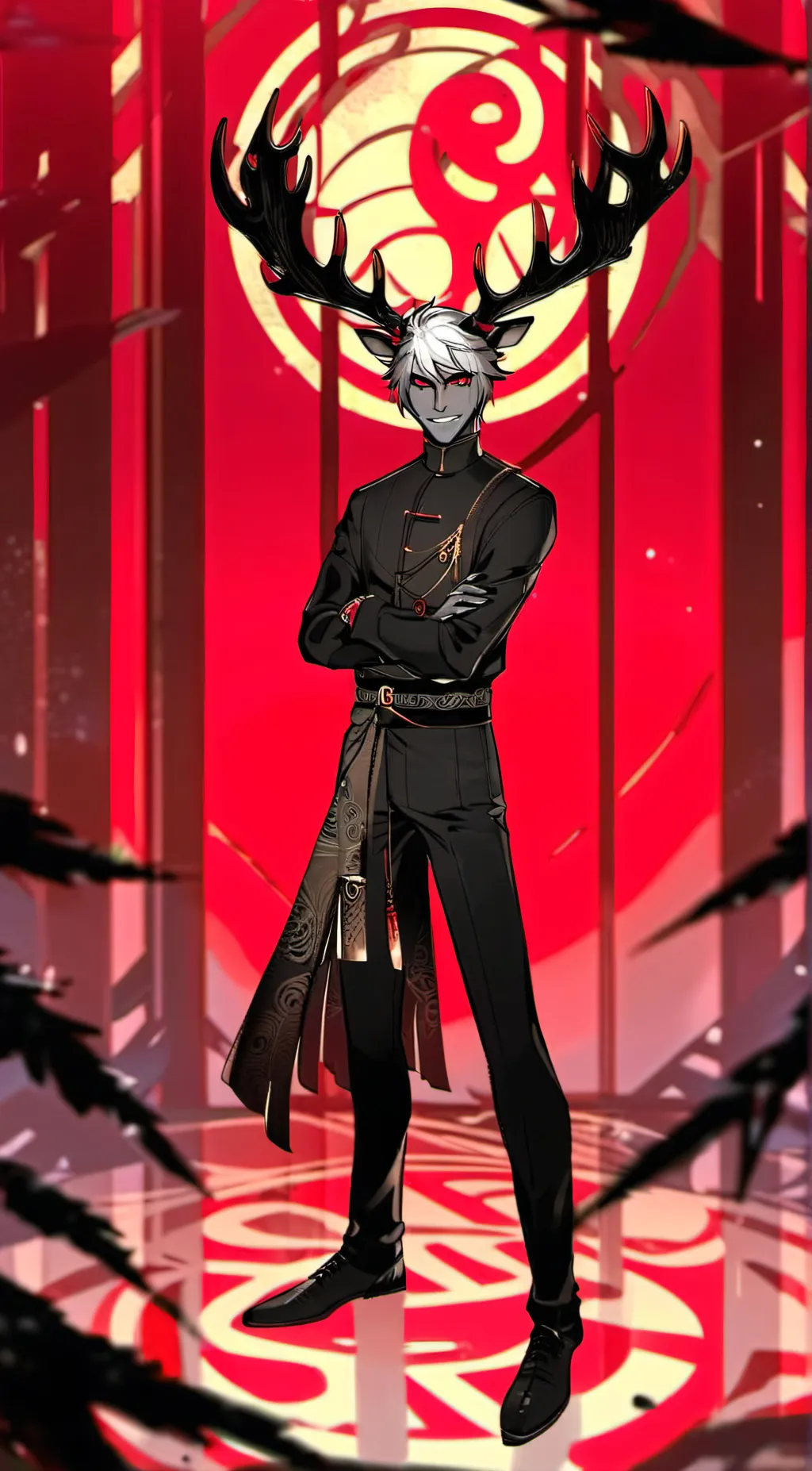 ai character: Alastor x angel background