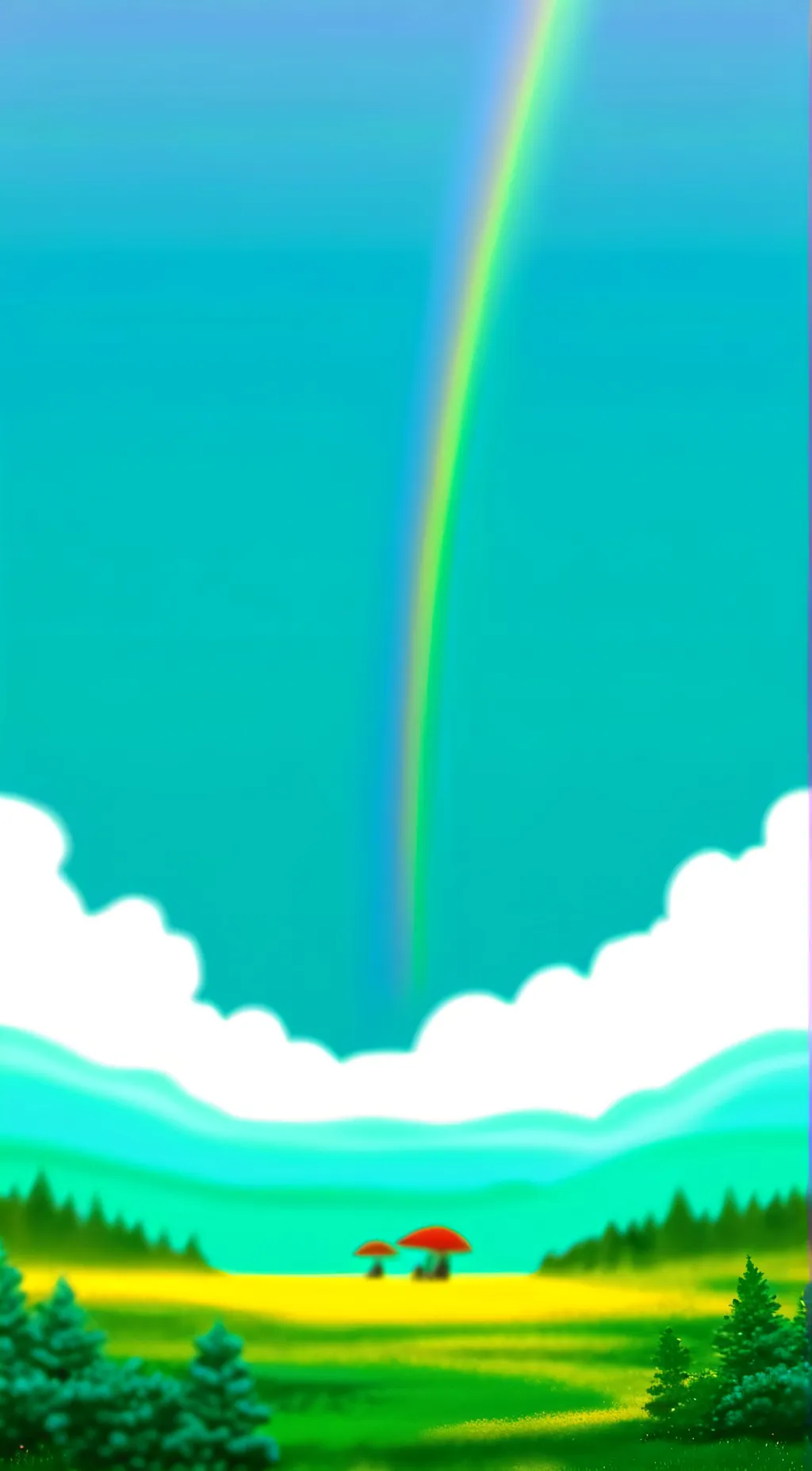 ai character: Rainbow test background