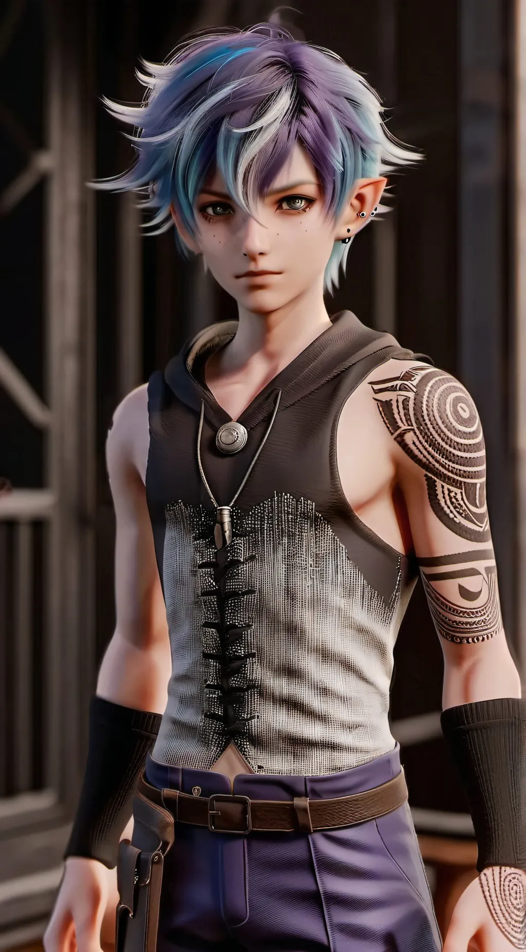 ai character: Rue background