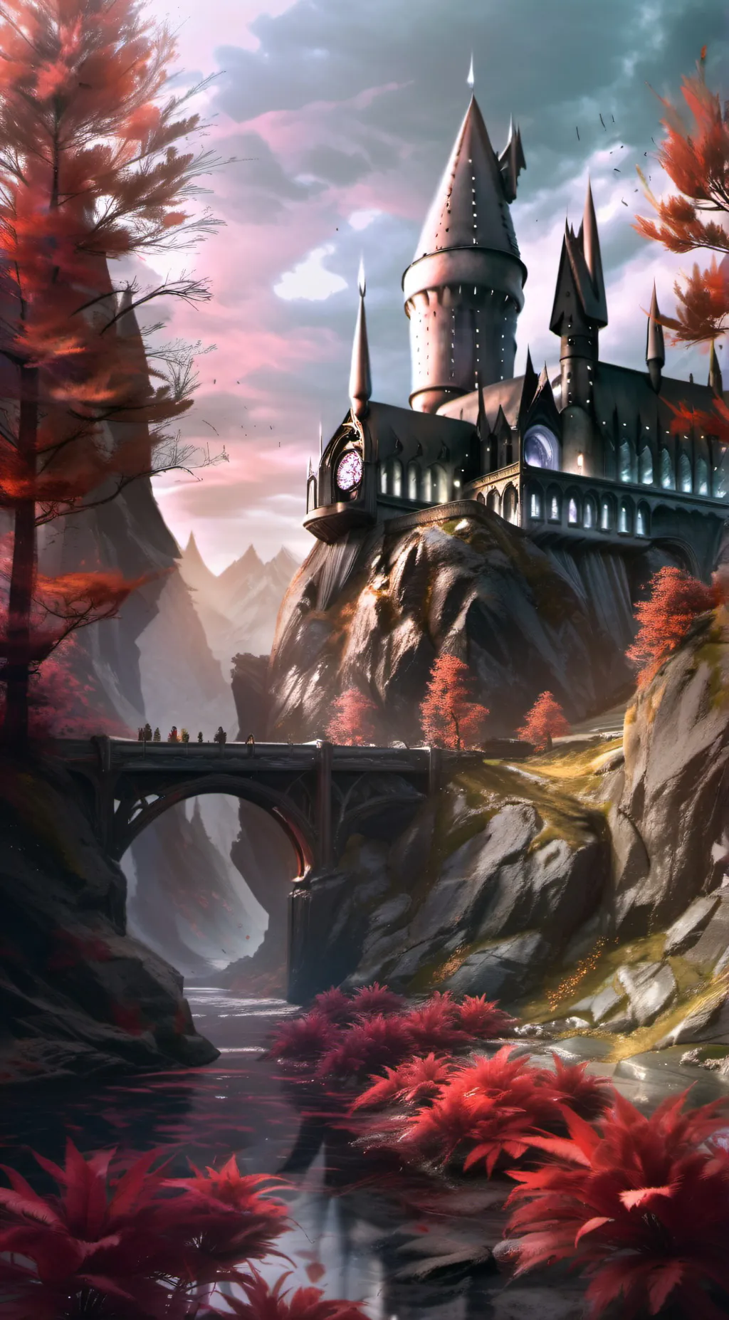 ai character: Hogwarts  background