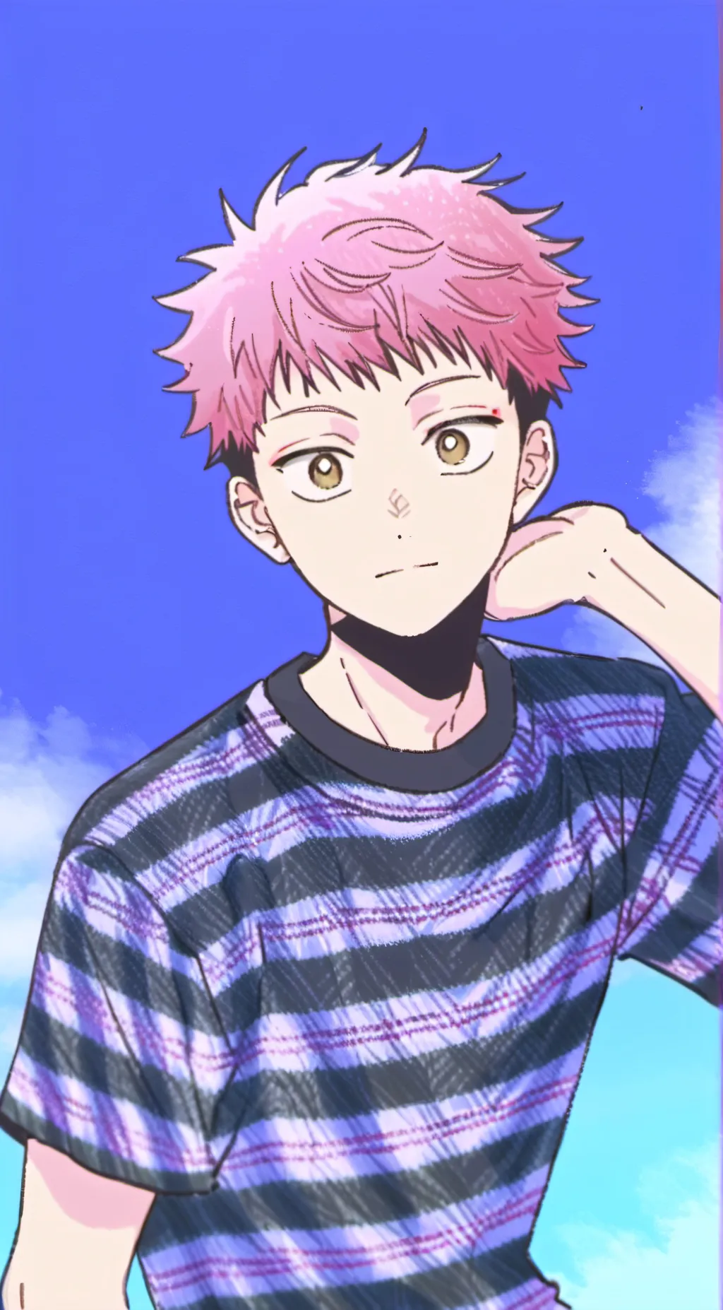 ai character: Yuji itadori✌️ background