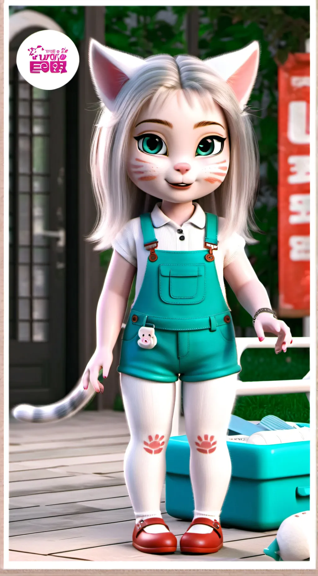 ai character: Talking angela background