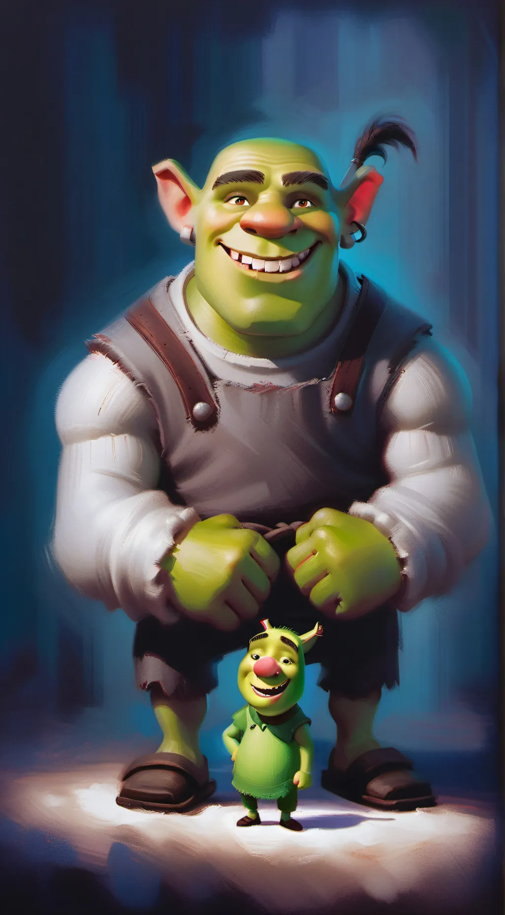 ai character: Shrek background