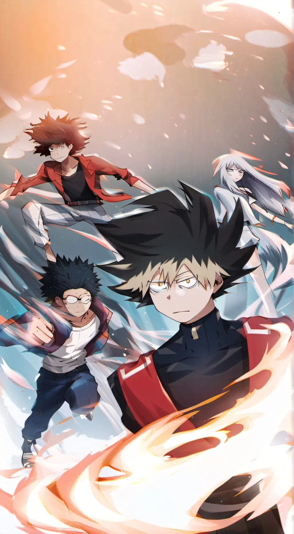 ai character: Mha finals  background