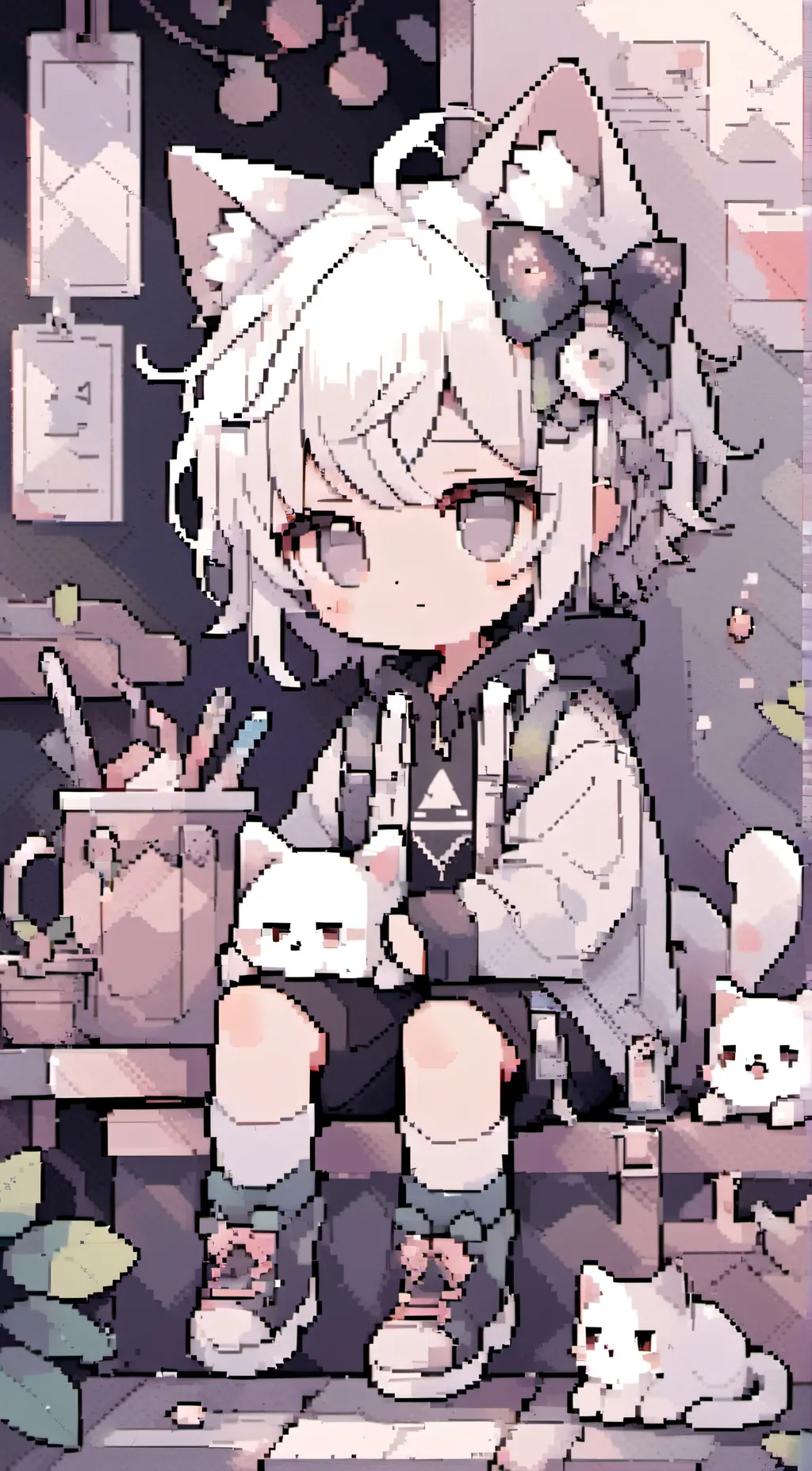 ai character: cat background