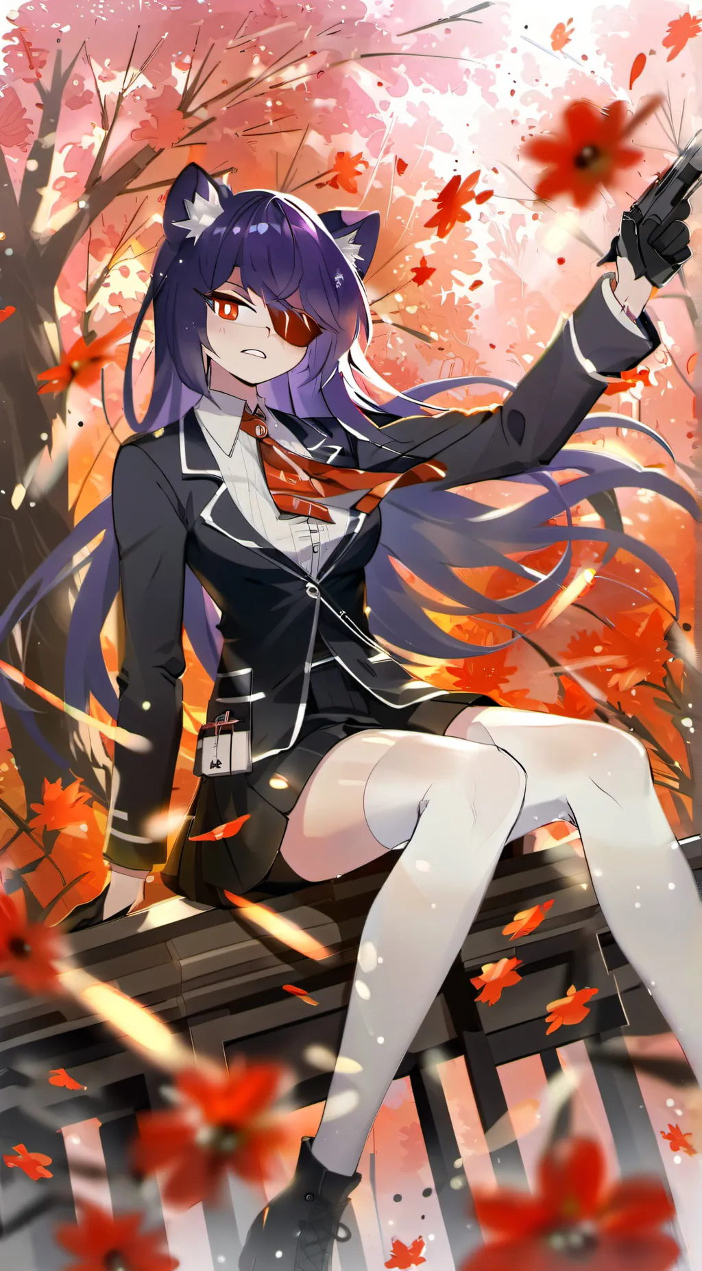 ai character: Miss circle  background