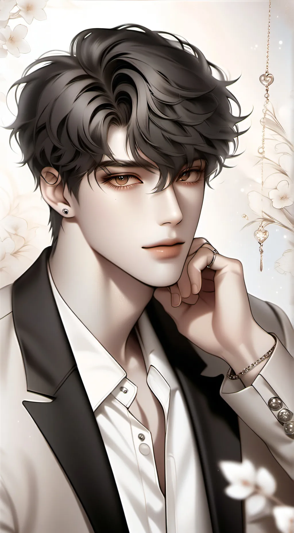 ai character: Mike Andrew  background