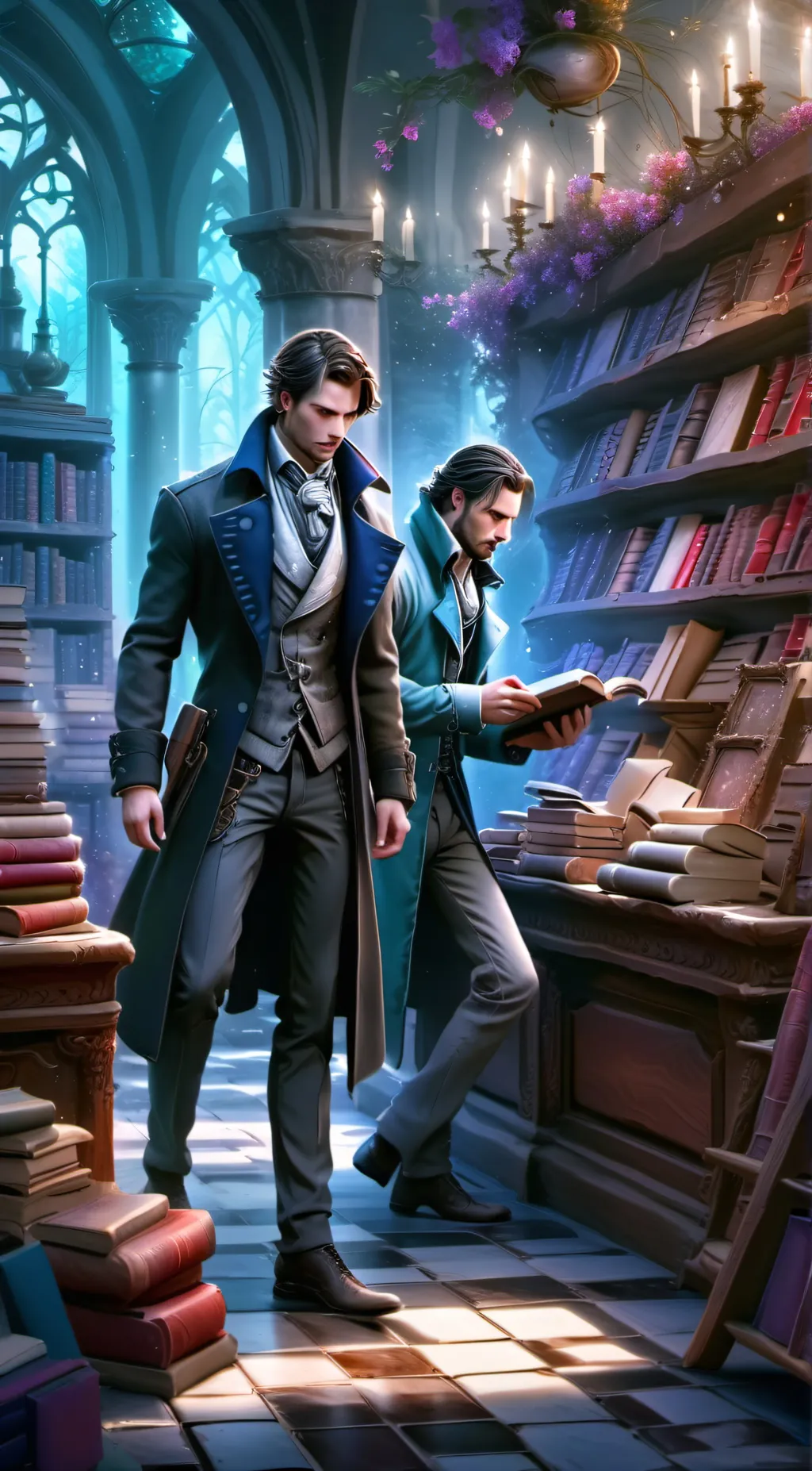 ai character: William x Henry  background