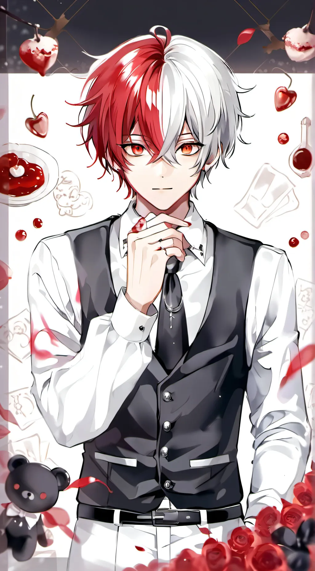 ai character: vampire todoroki background