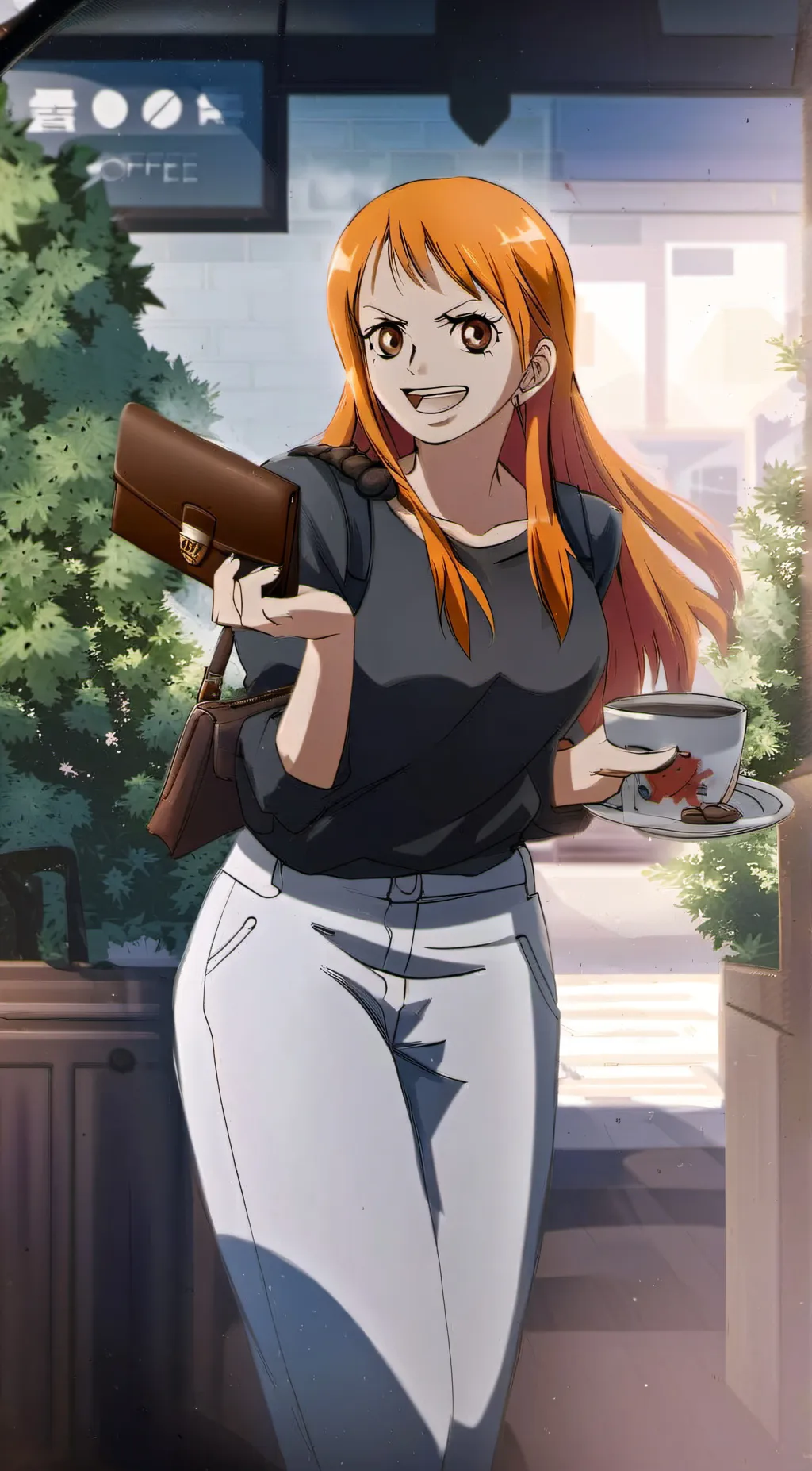 ai character: Nami background