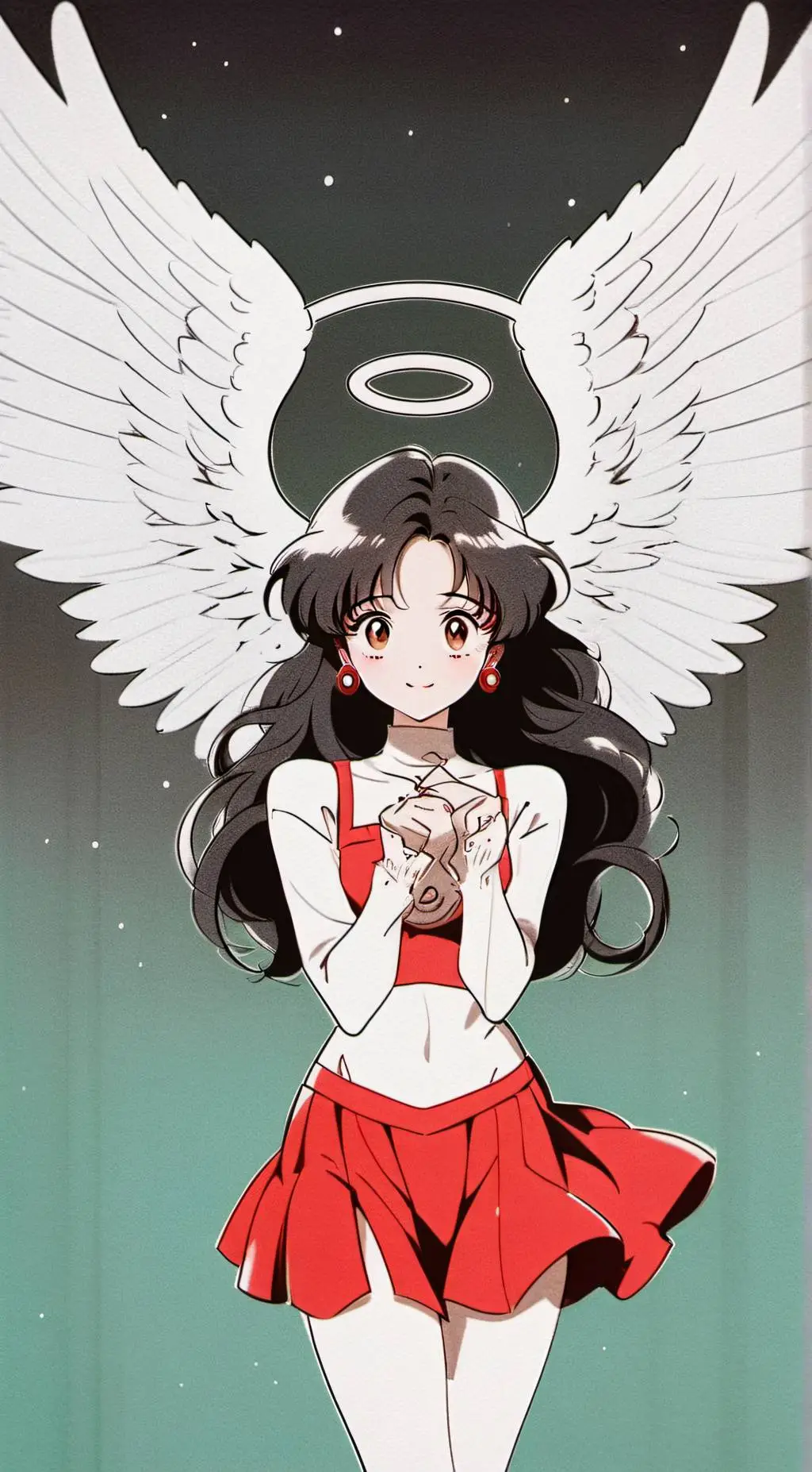 ai character: Angela  background