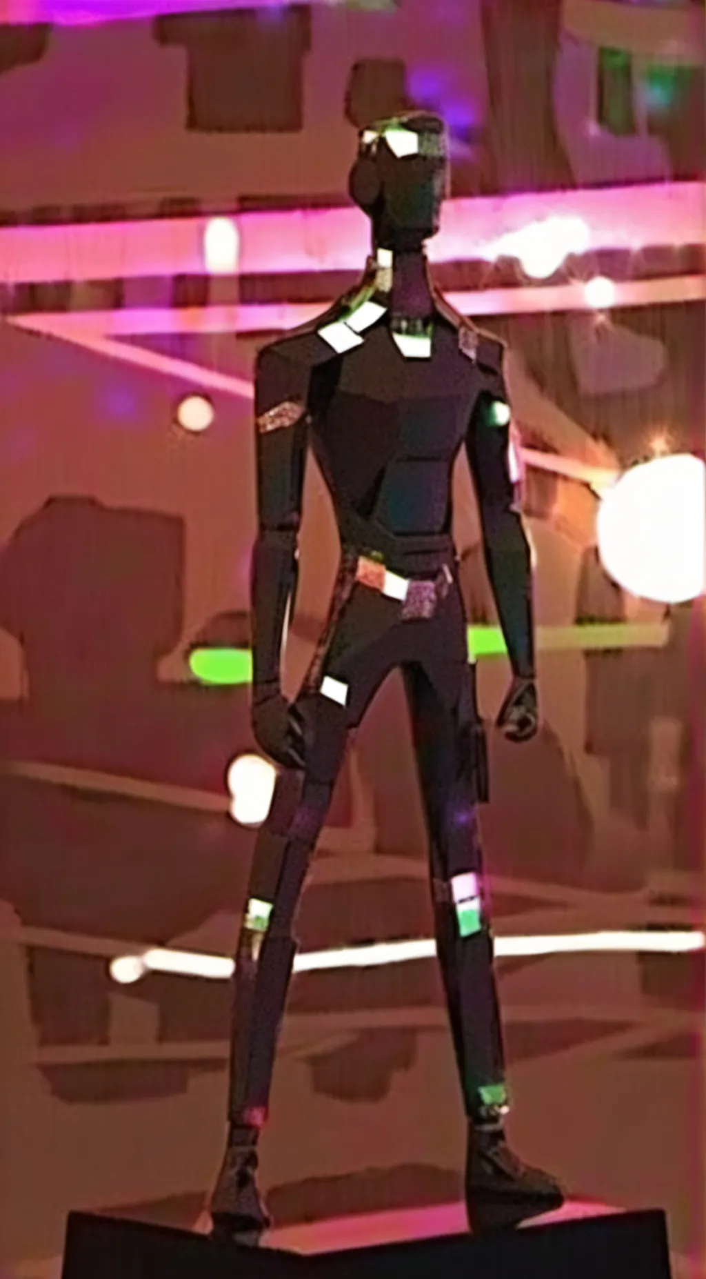 ai character: Glitch background