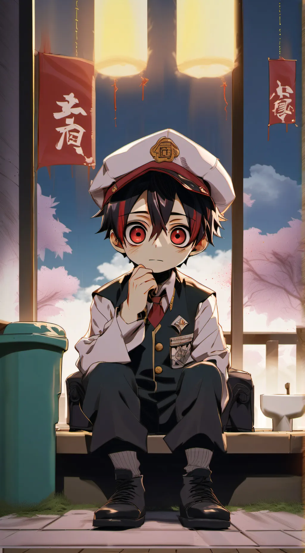 ai character: Hanako kun background
