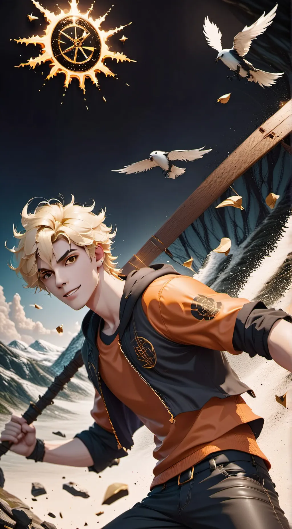 ai character: William solace background
