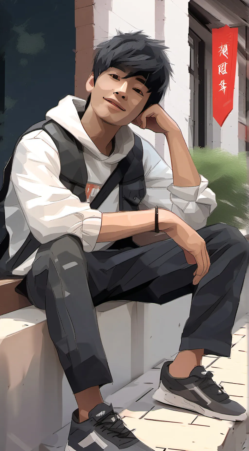 ai character: Frank background