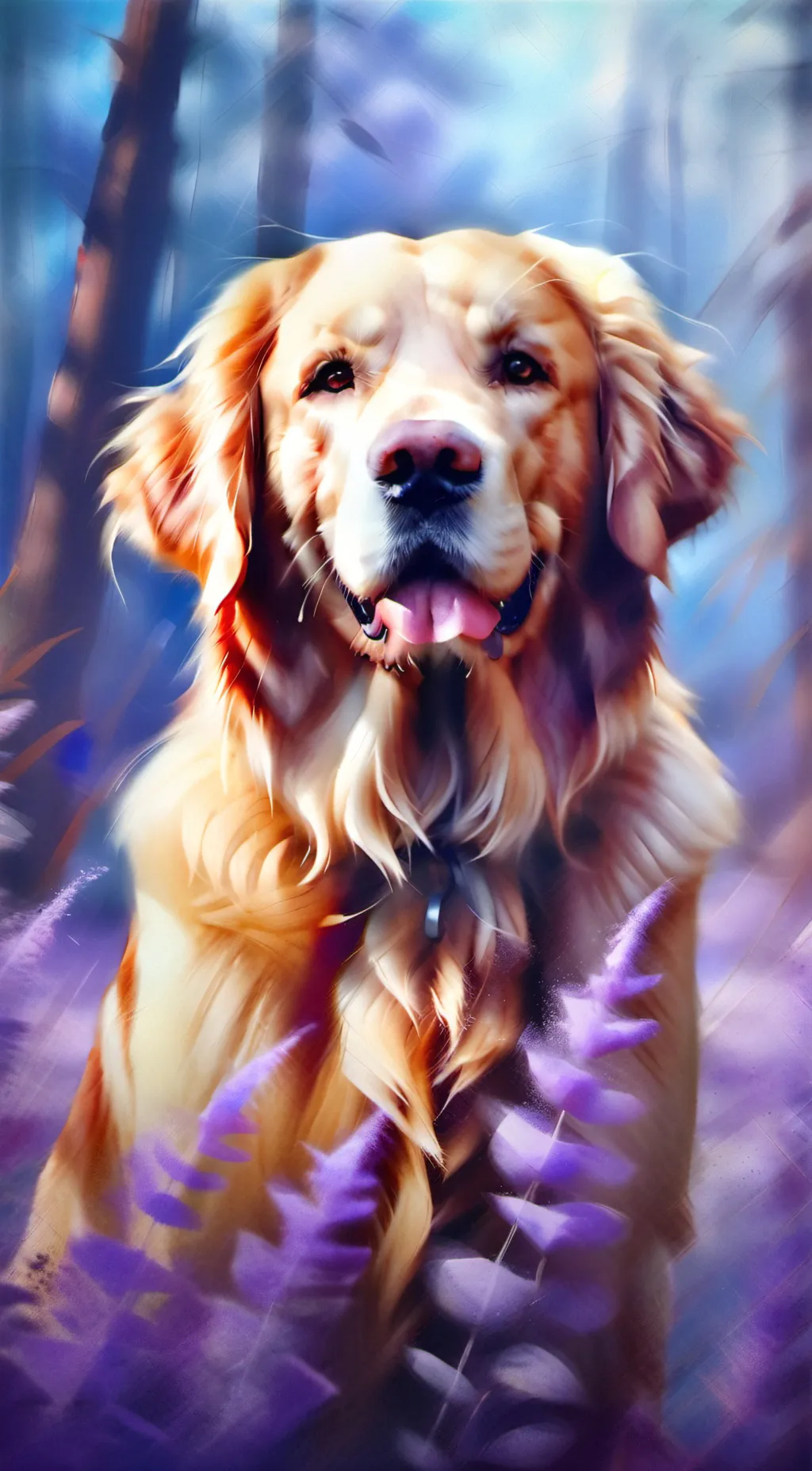 ai character: Lucky  background