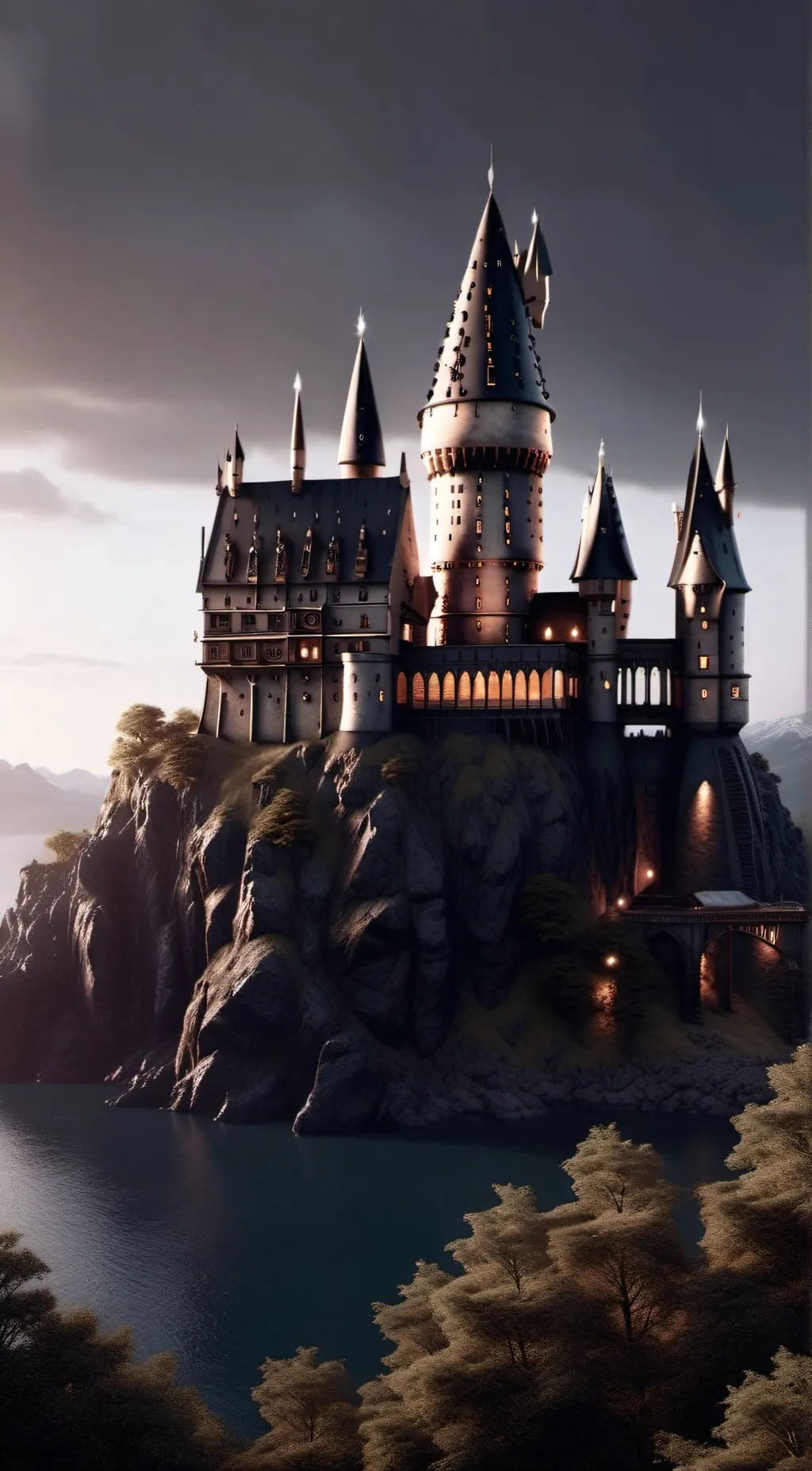 ai character: Hogwarts background