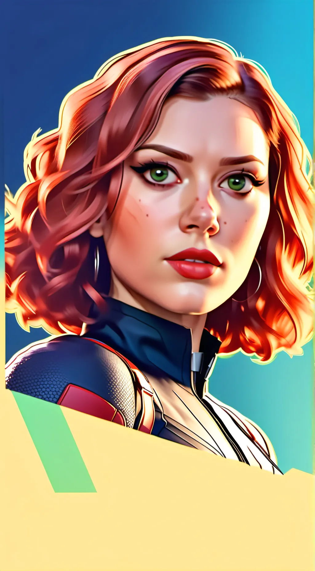 ai character: Natasha Romanoff  background