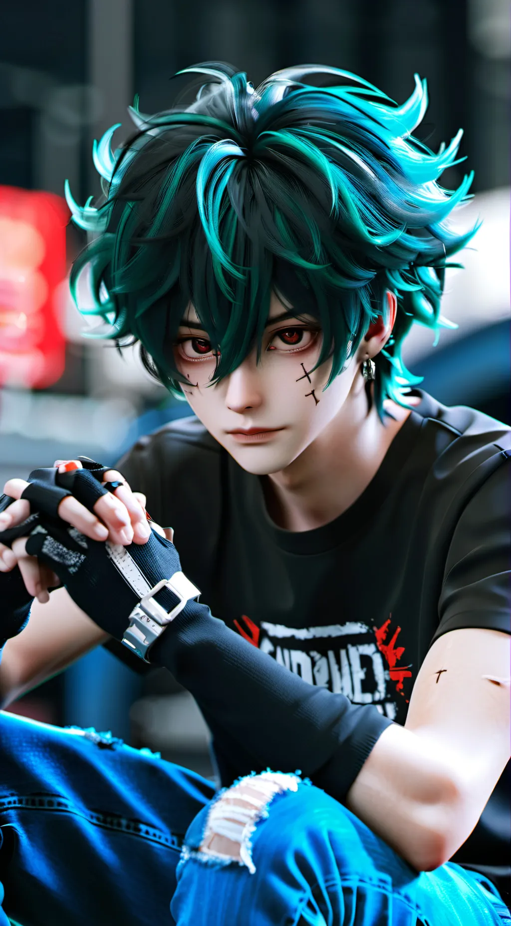 ai character: deku background