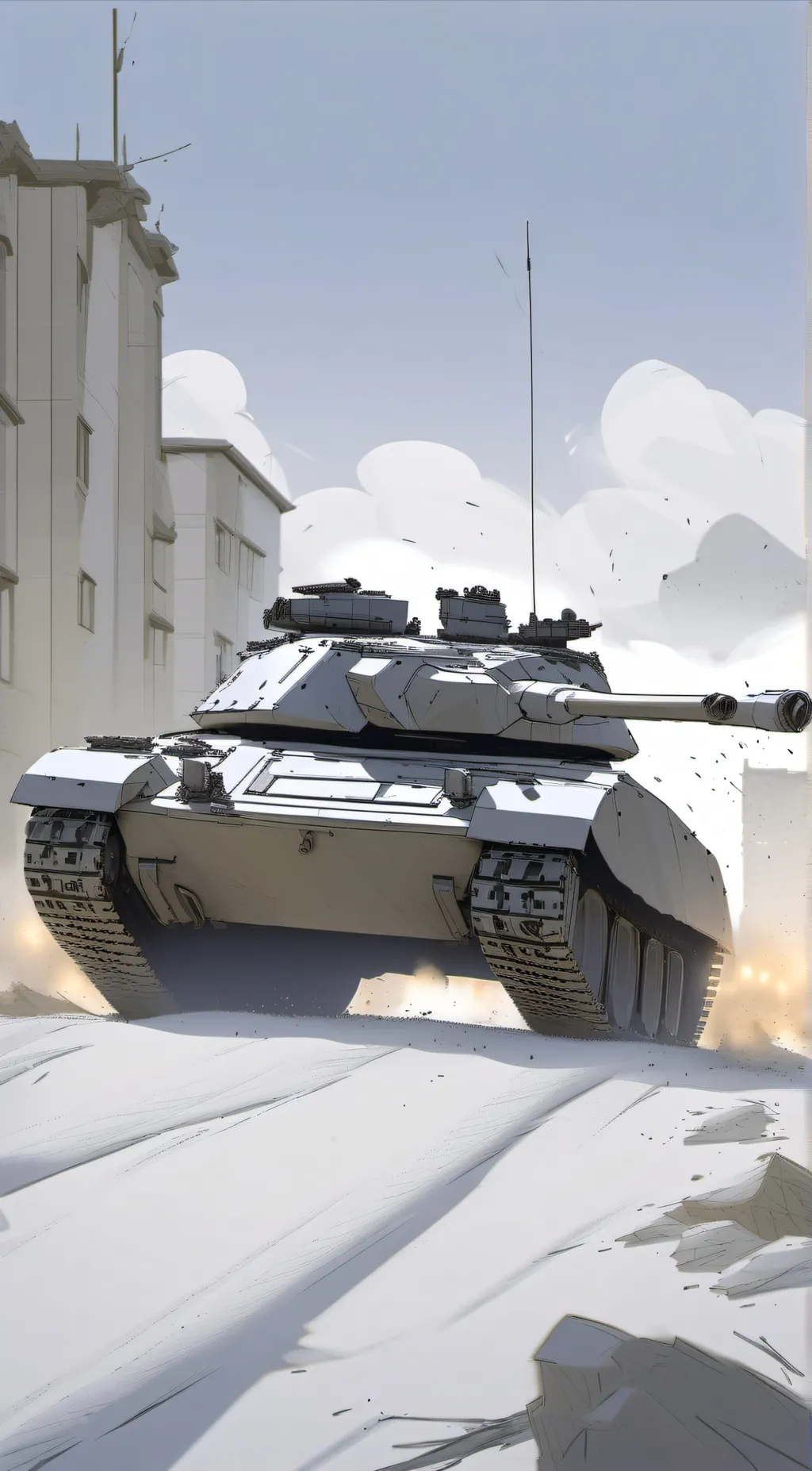 ai character: M1 abrams & squad  background