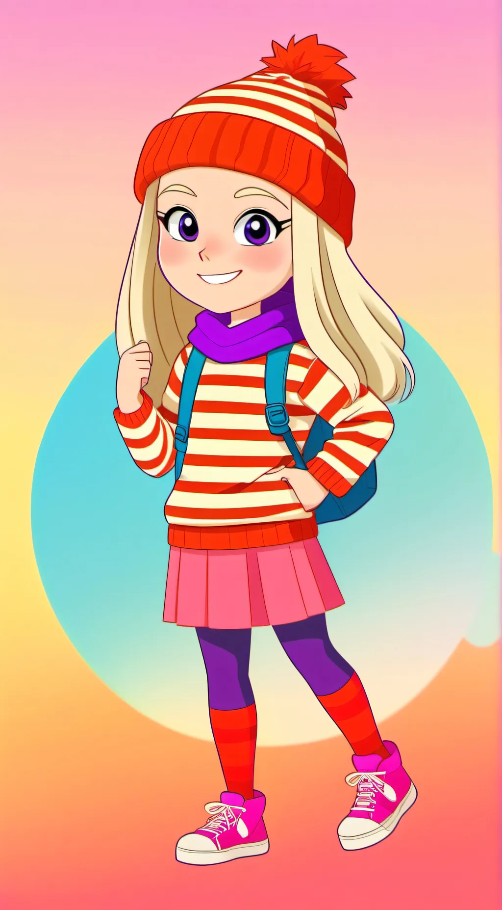 ai character: Edith gru background