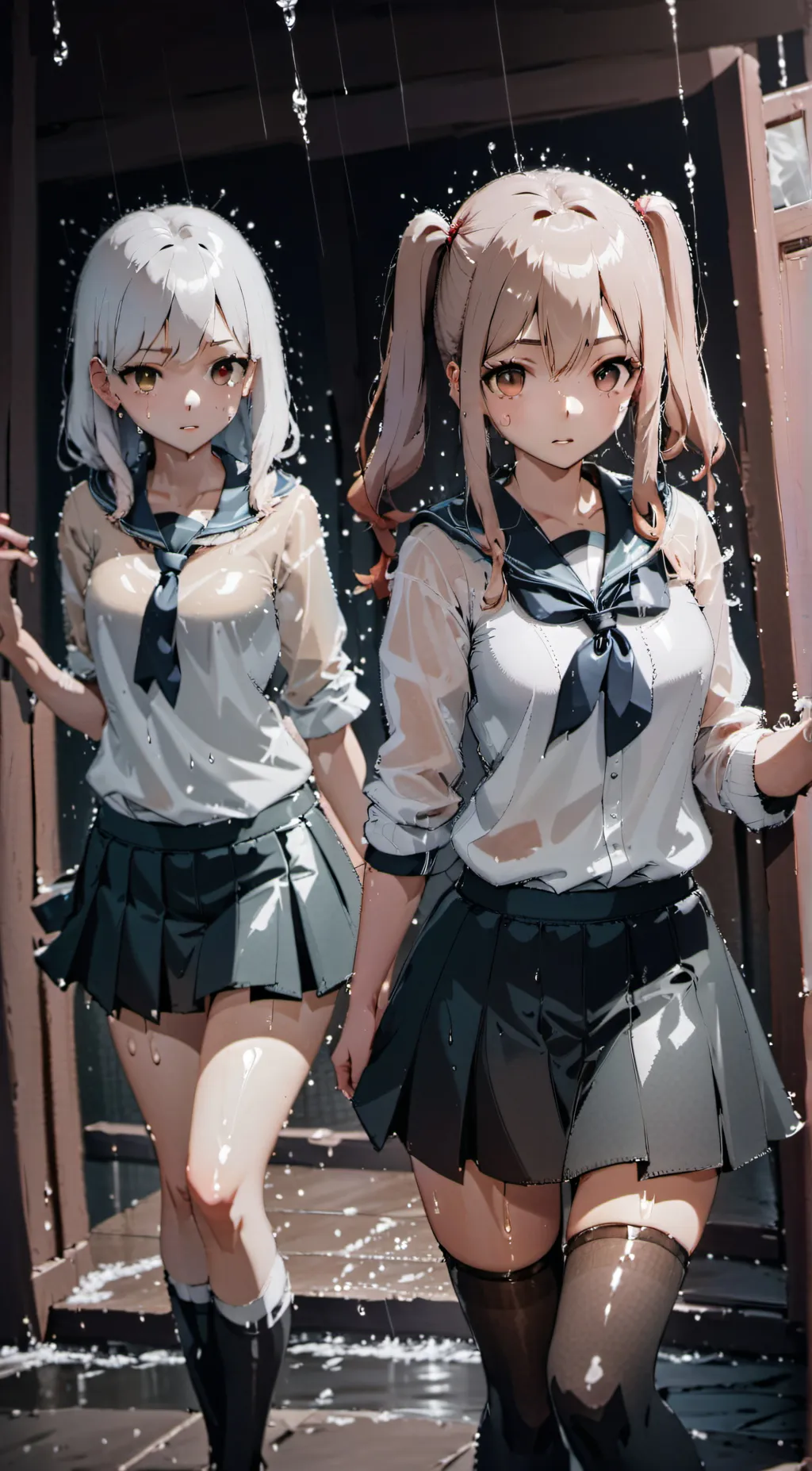 ai character: Rei and Emi background
