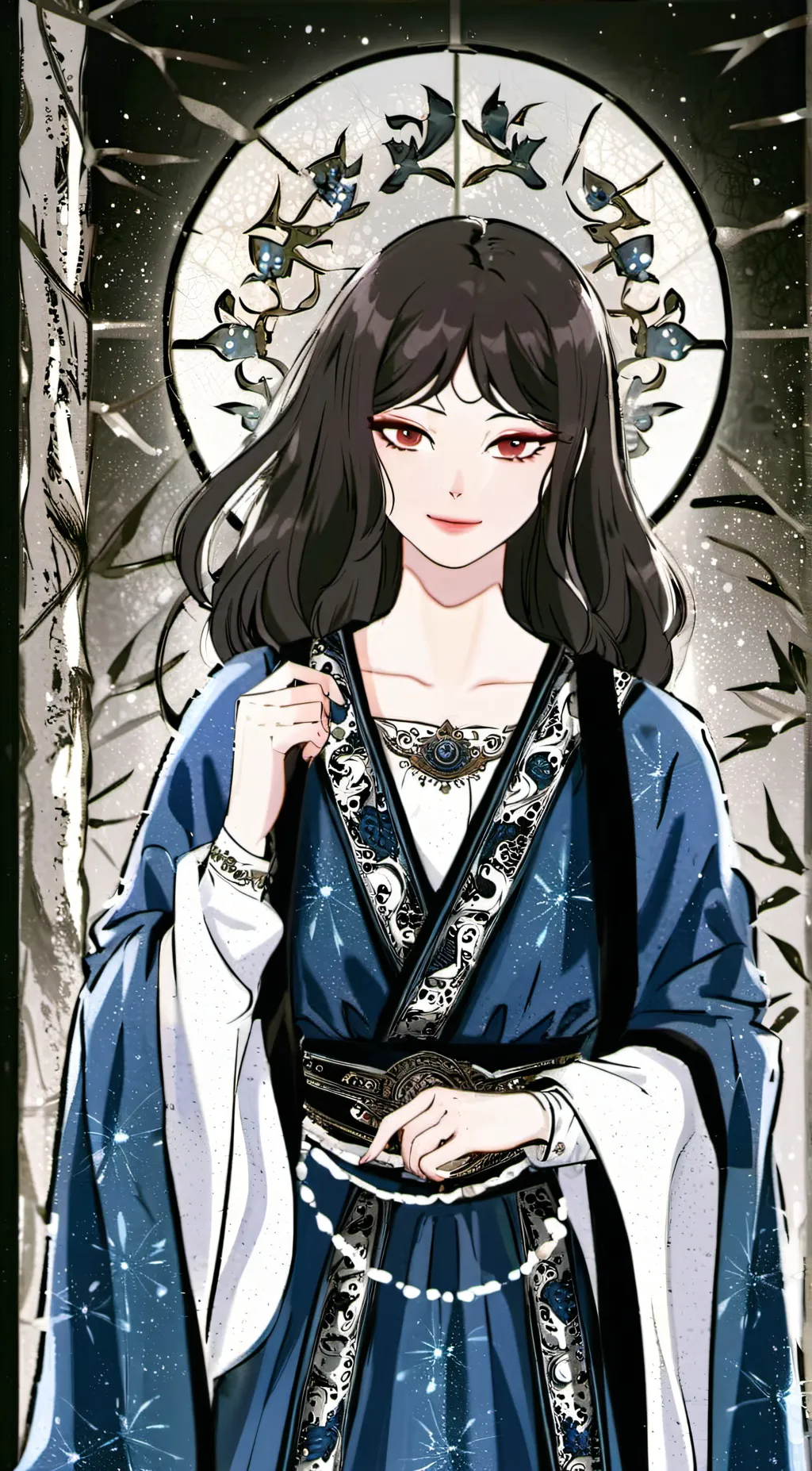 ai character: Ashley  background