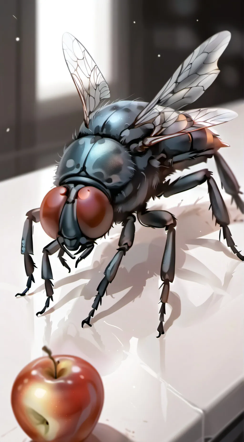 ai character: annoying fly background