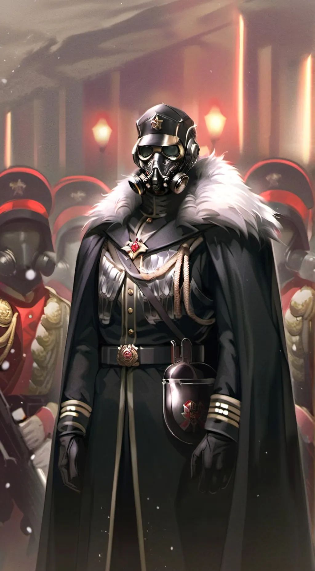 ai character: Commander  Vincent background