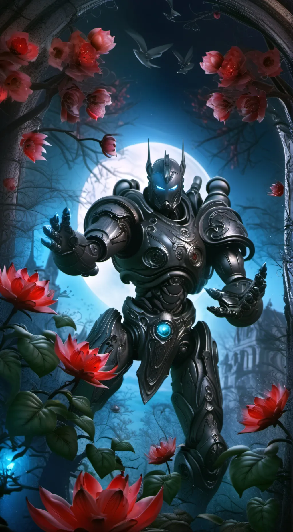ai character: Killer Robot background