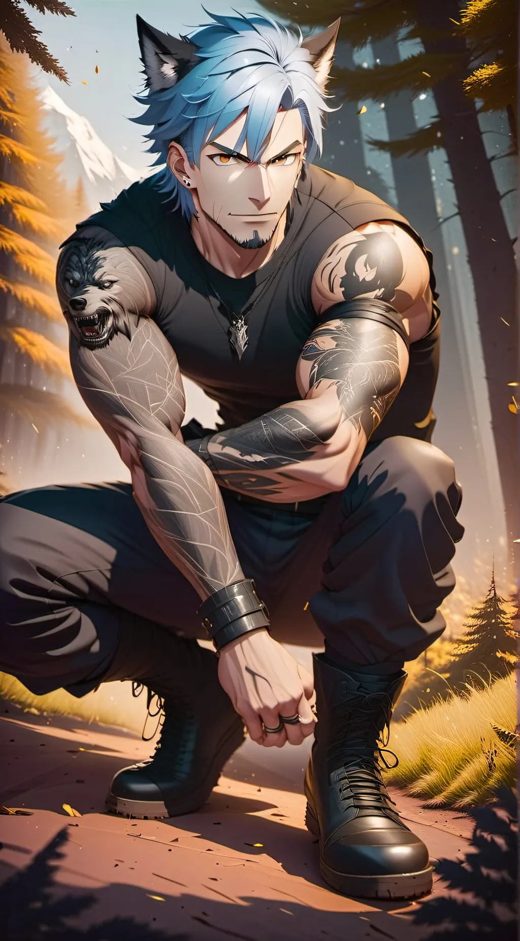 ai character: Pack Leader Apex background