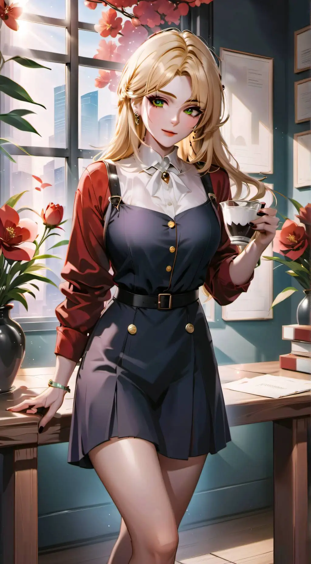 ai character: Catherine  background