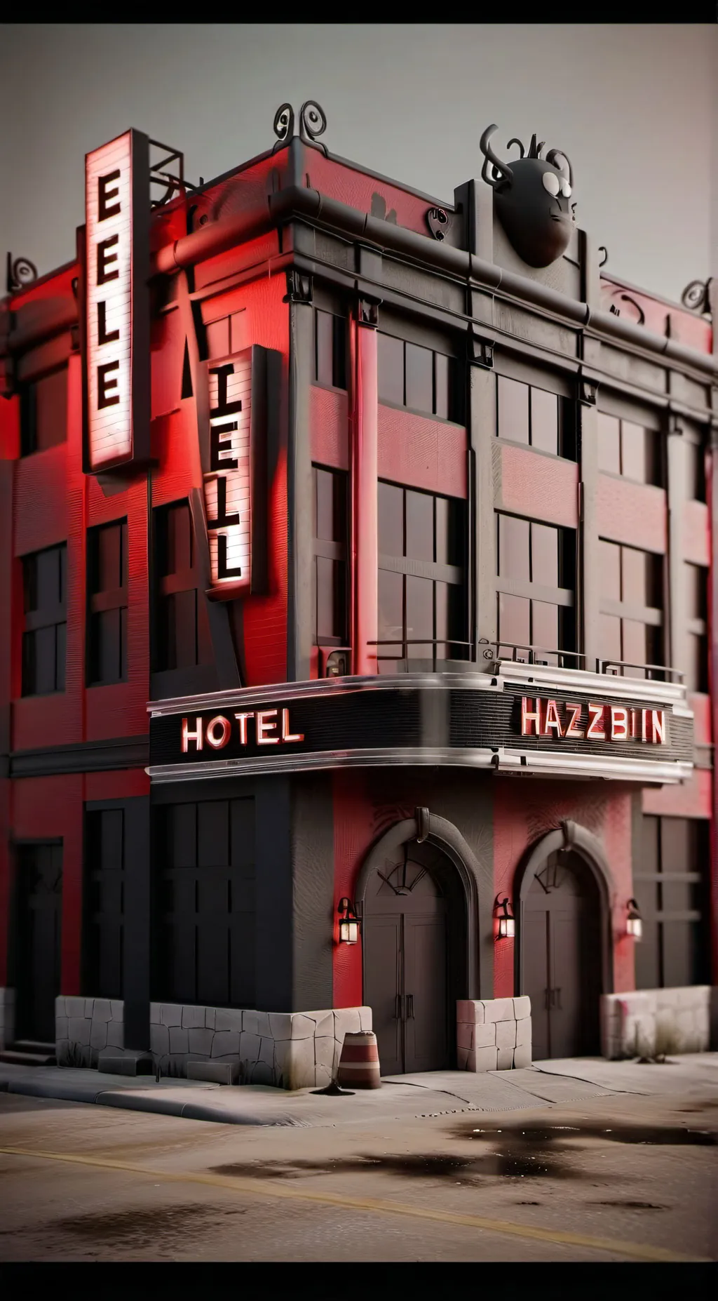 ai character: hazbin hotel  background