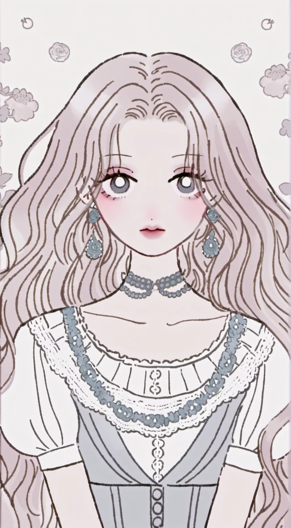 ai character: Lilac background