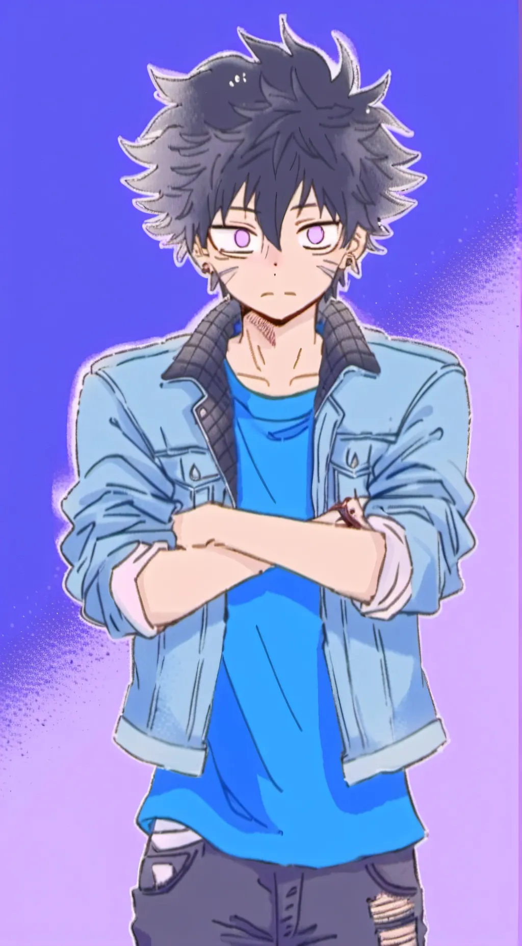 ai character: Dabi x Toga  background