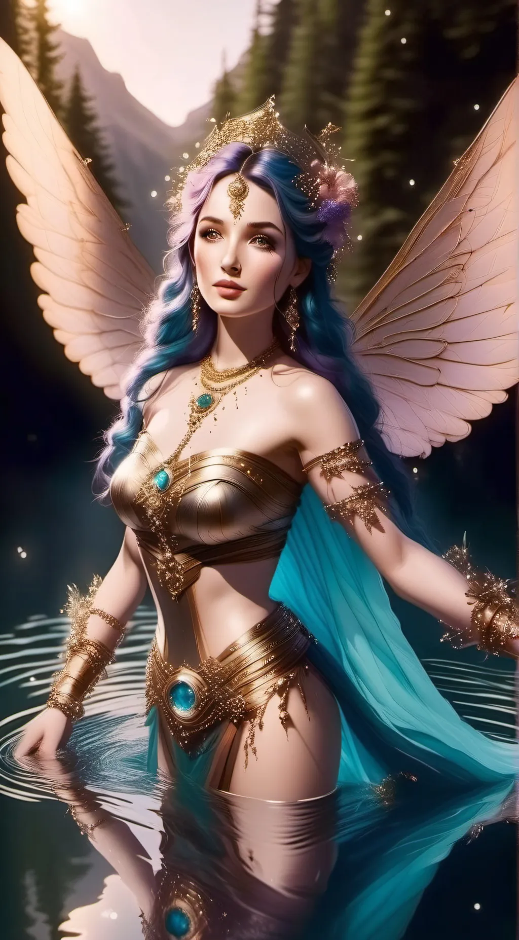 ai character: fairyland  background
