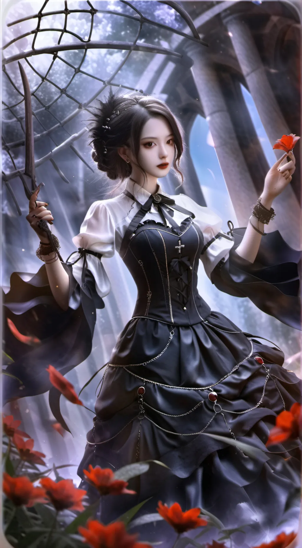 ai character: ash background