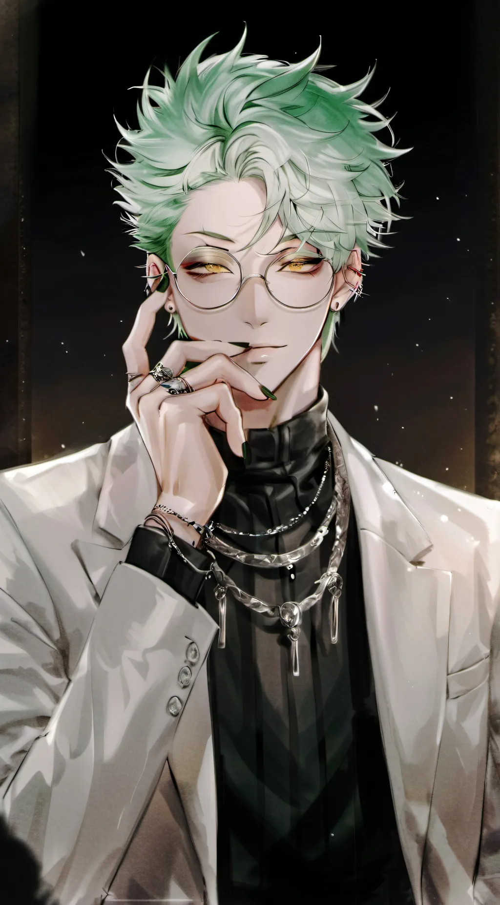 ai character: Hex background
