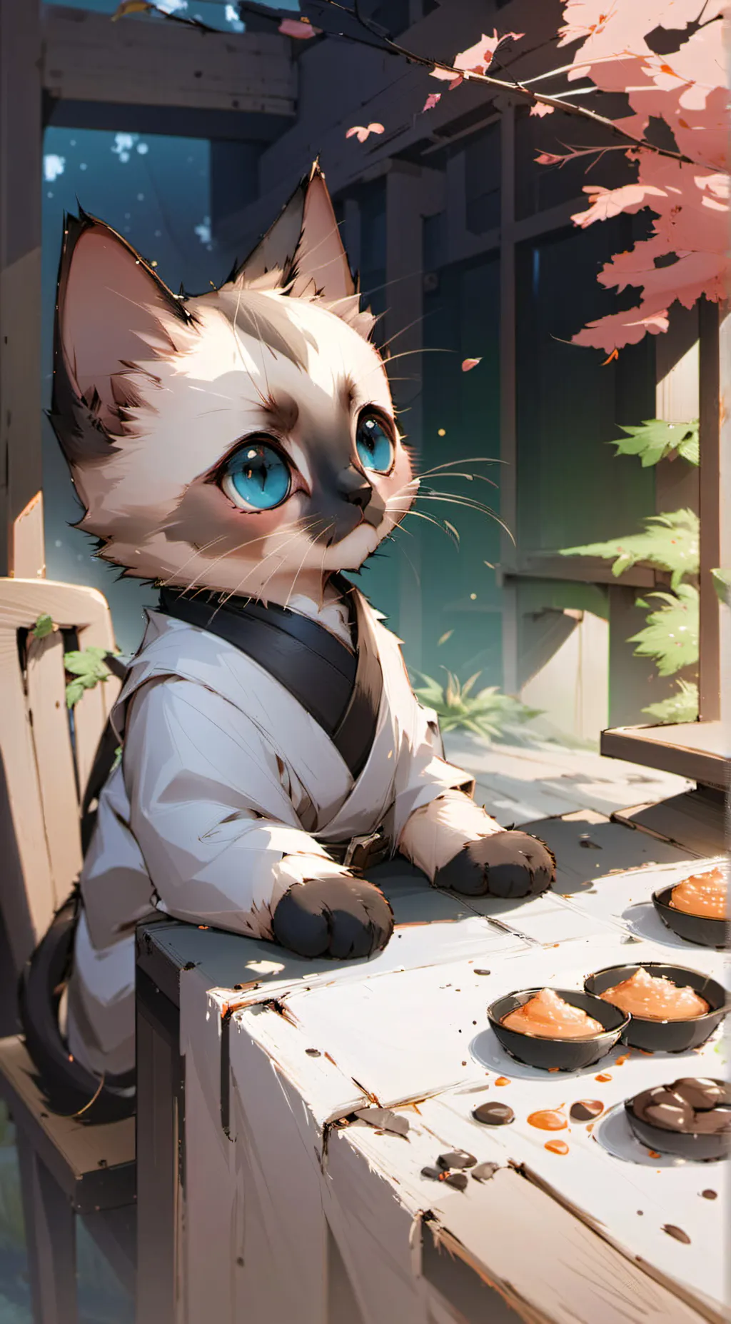 ai character: Orchid background